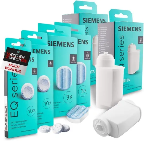 SIEMENS Reinigungstabletten & Wasserfilter für EQ Series - Reinigungstabletten, Entkalkungstabletten und Wasserfilter für optimale Pflege Ihrer Siemens Kaffeevollautomaten. Für langanhaltenden Kaffeegenuss und Geräteschutz.