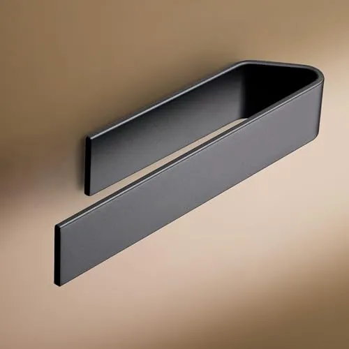 Designfabrik Hamburg Handtuchhalter ohne Bohren - Modernes Design für Bad & Küche - Handtuchhalter & -stangen, einfache Montage ohne Bohren mit selbstklebendem Klebeband und elegantes, modernes Design für jedes Badezimmer.