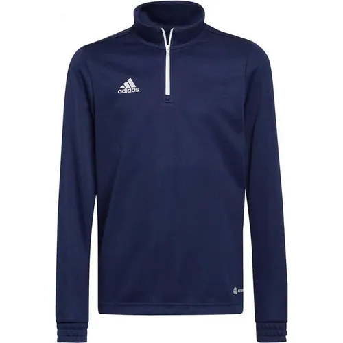 adidas Unisex Kinder Entrada 22 Training Top, Team Navy Blue 2, 15-16 Years - Sweatshirt für Kinder, schmal geschnitten mit Reißverschluss und AEROREADY Technologie für optimalen Feuchtigkeitstransport, ideal für Training und Sport.