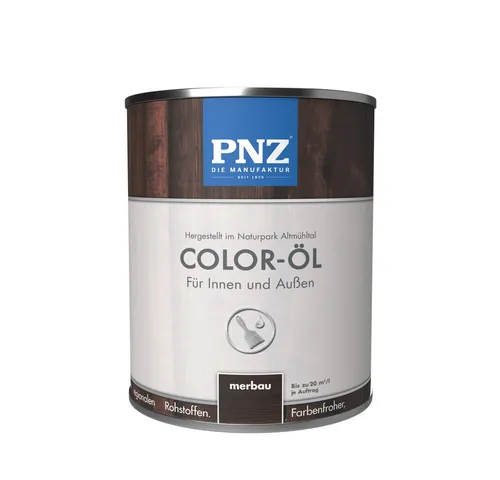 PNZ - Die Manufaktur Holzöl Color-Öl, farbenfroh, Renovierung oder Neuanstrich, Innen und Außen