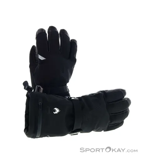 Zanier Heat STX Handschuhe Schwarz 9 - Wintersport-Bekleidung mit innovativer Heiztechnologie für warme Hände bei kaltem Wetter.