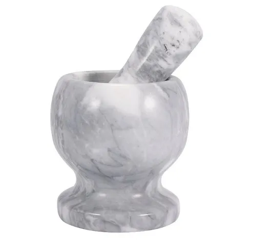 BAYLI Mörser Marmor Mörser mit Stößel von Bayli