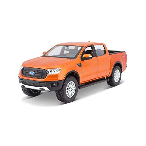 Maisto Ford Ranger '19 1:27 Modellauto - Detailgetreue Nachbildung - Das 1:27 Modellauto von Maisto zeigt den Ford Ranger '19 mit aufklappbaren Vordertüren und authentischem Interieur. Ideal für Sammler und als Spielzeug für Kinder ab 3 Jahren.