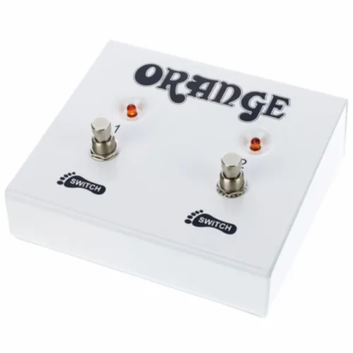 Orange FS-2 Fußschalter - Effektgerät für Gitarre & Bass, Original Fußschalter mit LED-Anzeige für 2-kanalige Amps, ideal für Kanalumschaltung und Reverb-Steuerung.
