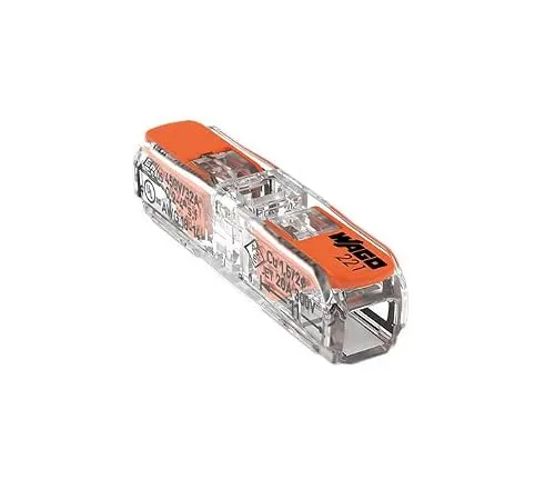 Wago 221-2411 Durchgangsverbinder mit Hebel für alle Leiterarten max. 4mm² (5 St.)