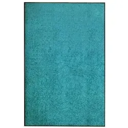 vidaXL Fußmatte Waschbar Cyan 120x180 cm in blau von vidaXL