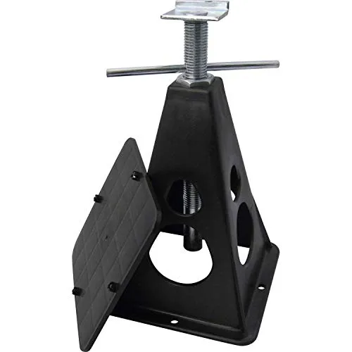 BERGER Wohnwagen Stützbock mit Grundplatte 4er Set, Wohnmobil-Zubehör aus Metall