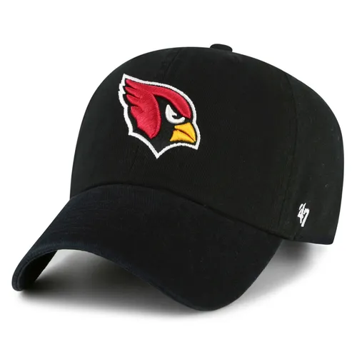 '47 Brand NFL Cap Arizona Cardinals - Klassisches Baseball Cap mit verstellbarem Strapback - Baseball Cap mit gebogenem Schirm und Arizona Cardinals Stickerei. Ideal für NFL-Fans, aus 100% Baumwolle, mit entspannter Passform und verstellbarem Verschluss.
