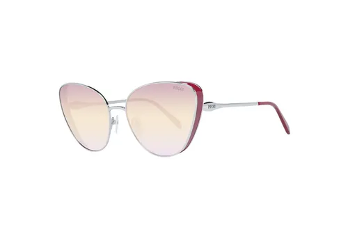 Emilio Pucci Sonnenbrille EP0186 16T 61 Damen Silber - Elegante Katzenaugen - Sonnenbrille für Damen, stilvolles Katzenaugen-Design in Silber, bietet 100% UVA & UVB Schutz und kommt mit einem eleganten Original-Etui.