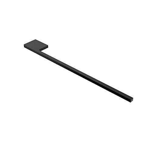 kalb Handtuchhalter Slim, schwarz - Handtuchhalter & -stangen aus Aluminium, minimalistisch und platzsparend, ideal für Bad und Küche mit einfacher Montage.