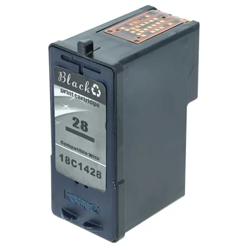 vhbw Tintenpatrone Schwarz kompatibel mit Lexmark X2500, X2510, X2530, X2550, X5070, X5075, X5490, X5495, Z1300 Drucker (wiederaufgefüllt, 18ml)