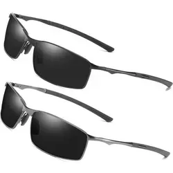 AORON Polarisierte Sonnenbrille Herren Outdoor UV-Schutz Schwarz & Grau - Entdecke die AORON Polarisierte Sonnenbrille für Herren: Mit zwei Farboptionen und UV-Schutz. Ideal für Outdoor-Aktivitäten – leicht, robust und blendfrei für klare Sicht bei jedem Abenteuer.