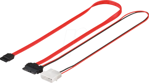 Int. PC Stromkabel + S-ATA 2in1 Datensignal + Stromadapte