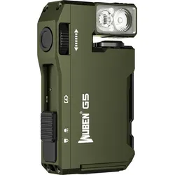 WUBEN LED-Taschenlampe, extrem hell, USB-C wiederaufladbar, 1200 Lumen, IP68 wasserdicht, mit 6 Modi, taktische Mini-Handtaschenlampe für Outdoor-Camping, Wandern und Notfälle, grün