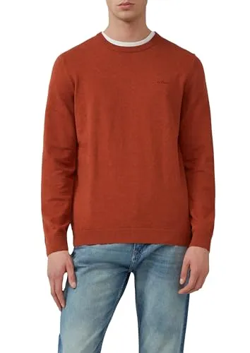 s.Oliver Herren Strickpullover 35W0, 3XL - Stylischer Rundhals-Strickpullover für Herren, Regular Fit, mit Logo-Detail und bequemen Rippbündchen, ideal für lässige Outfits.