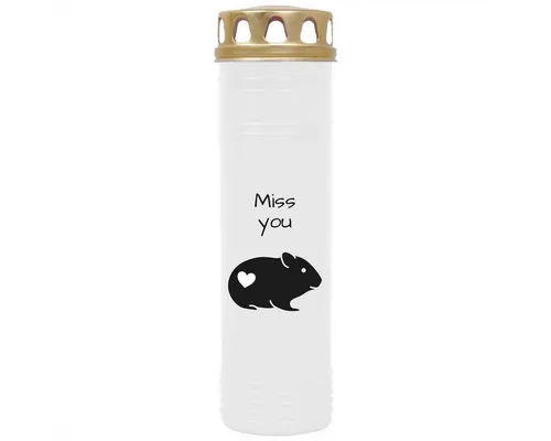 HS Candle Grabkerze, Grabkerze (40 bis 170 Stunden Brenndauer), mit vers. Motiv