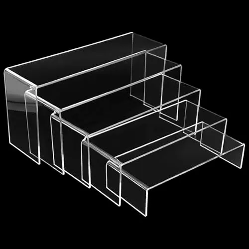 Druuzyl 5 Stück Acryl Displayständer Transparent