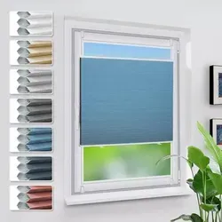 Verdunklungsplissee Waben Klemmfix Weiß-himmelblau B70 x H120 cm - Das Verdunklungsplissee Waben Klemmfix in Weiß-himmelblau sorgt für 100% Verdunklung und bleibt dabei bohrfrei. Ideal für ein gemütliches Zuhause mit optimaler Wärmedämmung und Geräuschreduzierung – perfekt für jeden Raum!