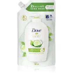 Dove Go Fresh Fresh Touch Flüssigseife Gurke und grüner Tee 500 ml - Seife, 500 ml Nachfüllpack für erfrischende Hygiene, entfernt sanft Schmutz und pflegt die Haut, für geschmeidige Hände und ein frisches Gefühl.