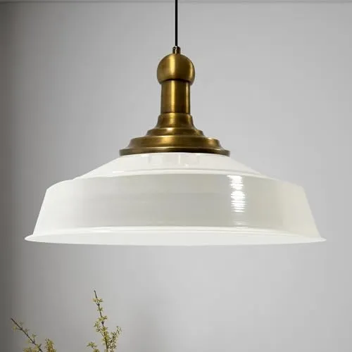 bamyum Asletl Long-Knob Hängelampe Ø41 cm - Industrial Vintage Pendelleuchte aus Metall, höhenverstellbar und ideal für Küche, Esszimmer oder Wohnzimmer. Verleiht jedem Raum einen modernen und gleichzeitig nostalgischen Flair.