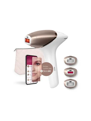 Philips Epilierer Lumea IPL 9900 Series BRI973 - effektives Haarentfernungssystem - IPL-Gerät für dauerhafte Haarentfernung, schnurlos und hautschonend für eine schmerzfreie Anwendung.