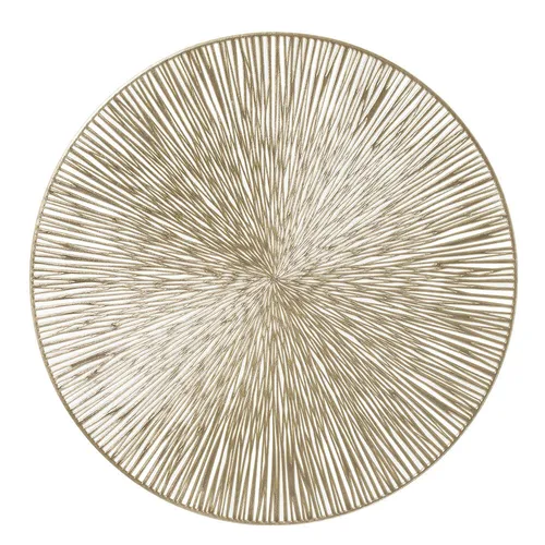 Zeller Platzset Kunststoff gold ca. Ø 38 cm (1 Stück) in gold von keine Angabe