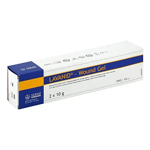 Lavanid-Wundgel 20 G - Arzneimittel zur schonenden Reinigung und Befeuchtung von Wunden, ideal für chronische Wunden dank gewebeverträglichem Polyhexanid.