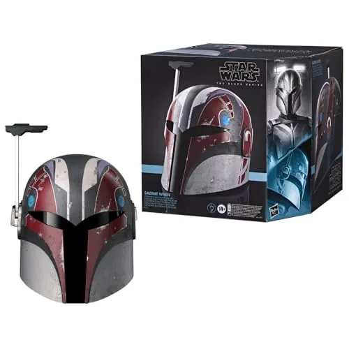 Star Wars The Black Series Sabine Wren Helm - Elektronischer Premium Rollenspielhelm für Erwachsene, mit leuchtendem Heads-Up Display und gepolsterter Inneneinrichtung