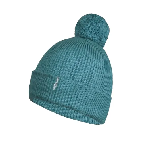 Trollkids Girls Holmenkollen Bobble Cap 54, Teal
