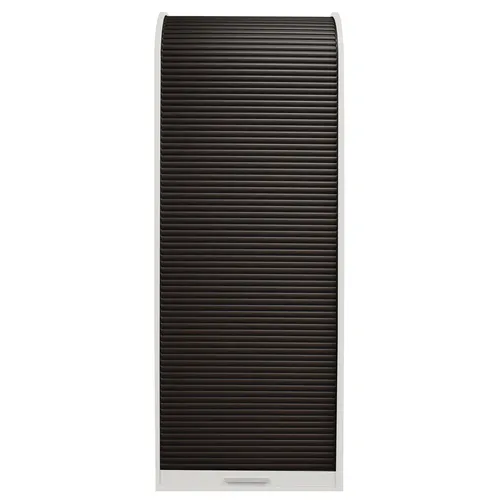 Jalousieschrank Araks, Weiß – Stilvoller Büroschrank in weiß von Roller