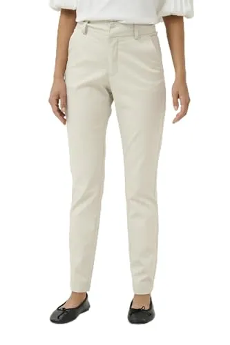 KAFFE Casual Hose Kalea Damen Chino Hose Elegant Klassische Stoffhose 38, Moonstruck 38