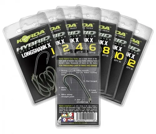 Korda Longshank X Gr. 8 Karpfenhaken 10 Stk.