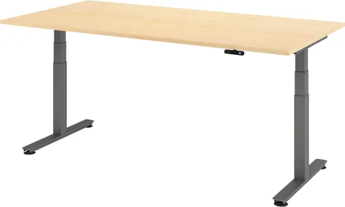 bümö Xdsm Elektrischer Schreibtisch - Ergonomischer Kinderschreibtisch, elektrisch höhenverstellbar von 63,5 bis 128,5 cm, ideal für individuelles Arbeiten und Spielen. Robuste Tischplatte mit hoher Kratzfestigkeit und 3 Speicherplätzen für persönliche Arbeitshöhen.