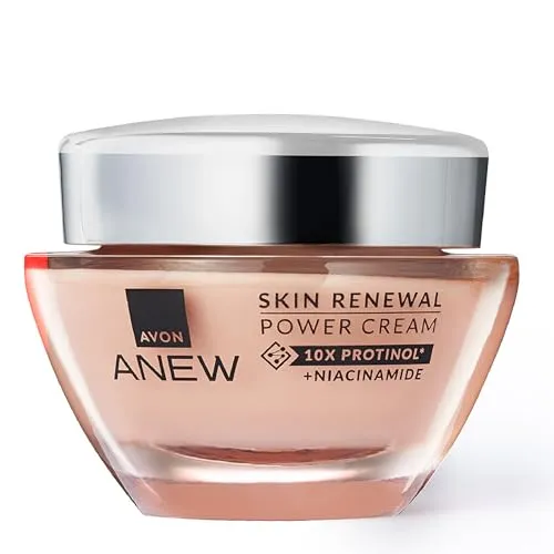 Produktbild Avon Anew Skin Renewal Power Cream 50 ml, formuliert mit Protinol™-Technologie, fördert die Kollagenproduktion und erneuert das Aussehen der oberflächlichen Hautzellen, für hydratisierte, straffer