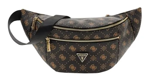 GUESS Gürteltasche Umhängetasche Silia Belt Bag Espresso Logo Dunkelbraun