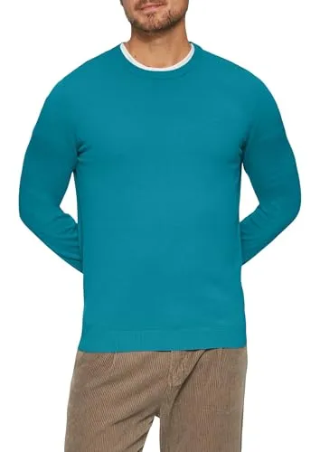 Strickpullover mit Logo-Stickerei für Herren - Modischer Pullover mit Crew Neck und Rippbündchen, ideal für lässige Looks und bequem im Regular Fit.