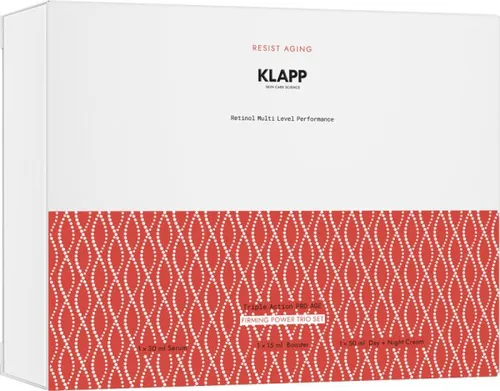 KLAPP Cosmetics RESIST AGING RETINOL Power Trio - Hautpflegeset mit 15ml Booster, 30ml Serum und 50ml Cream, für eine effektive Anti-Aging-Wirkung und jugendliche Haut.