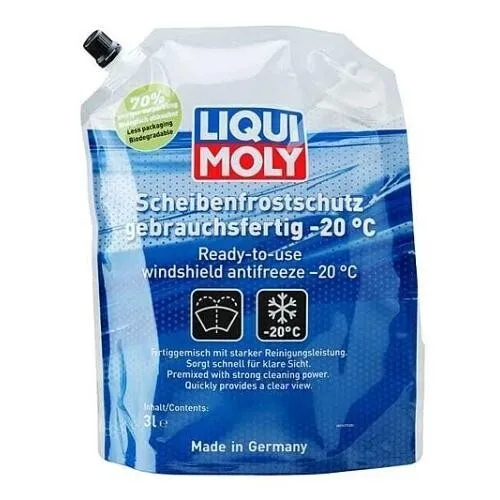 LIQUI MOLY Scheibenfrostschutz gebrauchsfertig 3 L, Art.-Nr. 21677 I Frostschutzmittel Scheibenwaschanlage für eine klare Sicht I Temperaturen bis ca. -20 °C I LED- bzw. Xenon-Scheinwerfer geeignet
