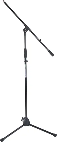 Pronomic Mikrofonständer MS-116 - Höhenverstellbarer Dreibein Galgenständer, stabil und ideal für professionelle Anwendungen bis 155 cm