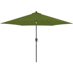 Doppler Sonnenschirm 305x305 cm - Höhenverstellbarer Sonnenschirm in Grün, wetterbeständig und UV-beständig mit stabilen Strebegelenken für optimalen Sonnen- und Sichtschutz.