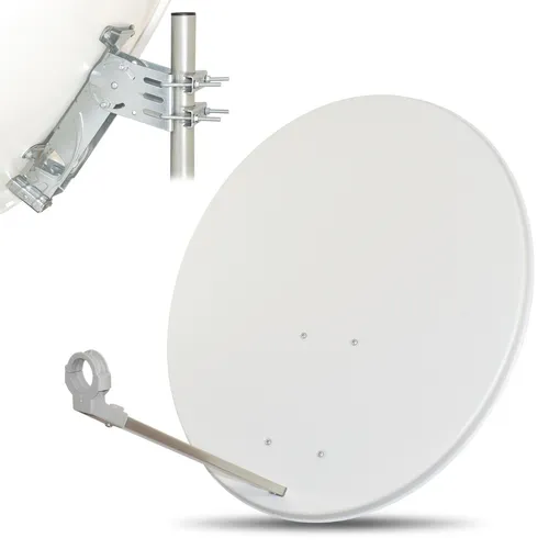 Opticum 80cm Satelliten SAT Spiegel X80 HD UHD 4K - SAT-Antenne mit 80 cm Durchmesser für perfekten HD und UHD Empfang. Ideal für alle, die ein gestochen scharfes Fernseherlebnis suchen.