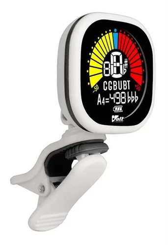 VOLT Clip-Tuner RCT-5000 Weiß - Praktisches Stimmgerät für Musiker, kompakt und einfach zu bedienen, mit präziser Stimmgenauigkeit und klarem Display.