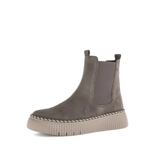Gabor Damen Chelsea Boots - Flache Stiefeletten für den perfekten Übergang - Elegante Chelsea Boots aus Lack mit Microfutter für optimalen Tragekomfort. Der praktische Reißverschluss und die flache TR-Sohle machen sie zum idealen Begleiter für jeden Tag.