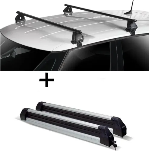 Skiträger Silver Ice + Dachträger VDP EVO für VW T-Roc (A11)