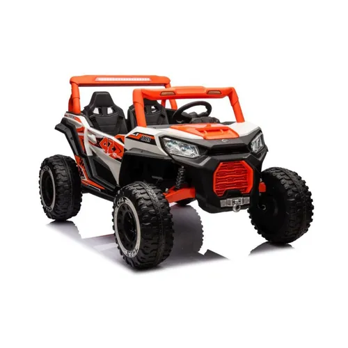 Batteriebetriebener Buggy NEL-913 Orange 4x4 24V - Dieser Elektro-Kinderbuggy bietet ein aufregendes Fahrerlebnis mit 4x4-Antrieb. Ideal für kleine Abenteurer, sorgt er für Spaß und Bewegung im Freien.