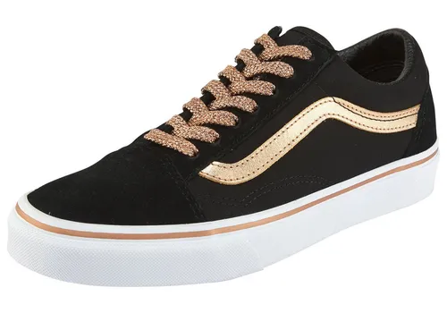 Vans Old Skool Sneaker Schwarz 38,5 EU – Sportlich & Stylisch - Stylische Vans Old Skool Sneaker in Schwarz, Größe 38,5 EU. Ideal für Skateboarding mit robustem Obermaterial und rutschfester Gummisohle für optimalen Grip.