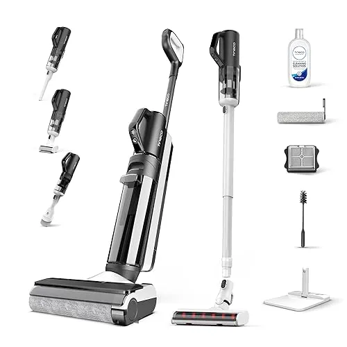 Tineco Floor One S5 Combo Power KIT - 5-in-1 Smart Nass Trockensauger mit iLoop Technologie, ultraleise und ideal für Tierhaare und harte Böden