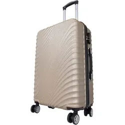 Mittelgroßer Reisekoffer Padua 60 L Hartschale in Champagner