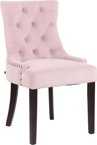 CLP Esszimmerstuhl Aberdeen Samt in pink von CLP