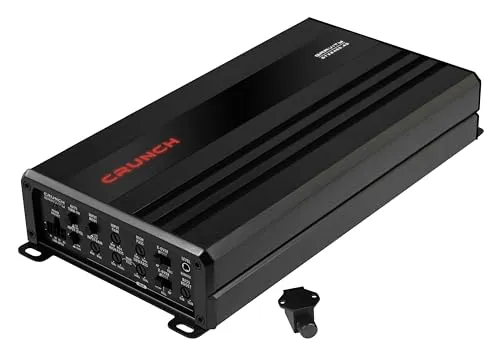 CRUNCH GTX2400.4D - Digital 4-Kanal Verstärker mit 2400 W max - Car-HiFi-Endstufen mit 2400 W max Leistung und kompaktem Design, ideal für kraftvollen Sound in jedem Fahrzeug. Inklusive Basspegel-Fernbedienung und hochwertigem Aluminium-Kühlkörper.